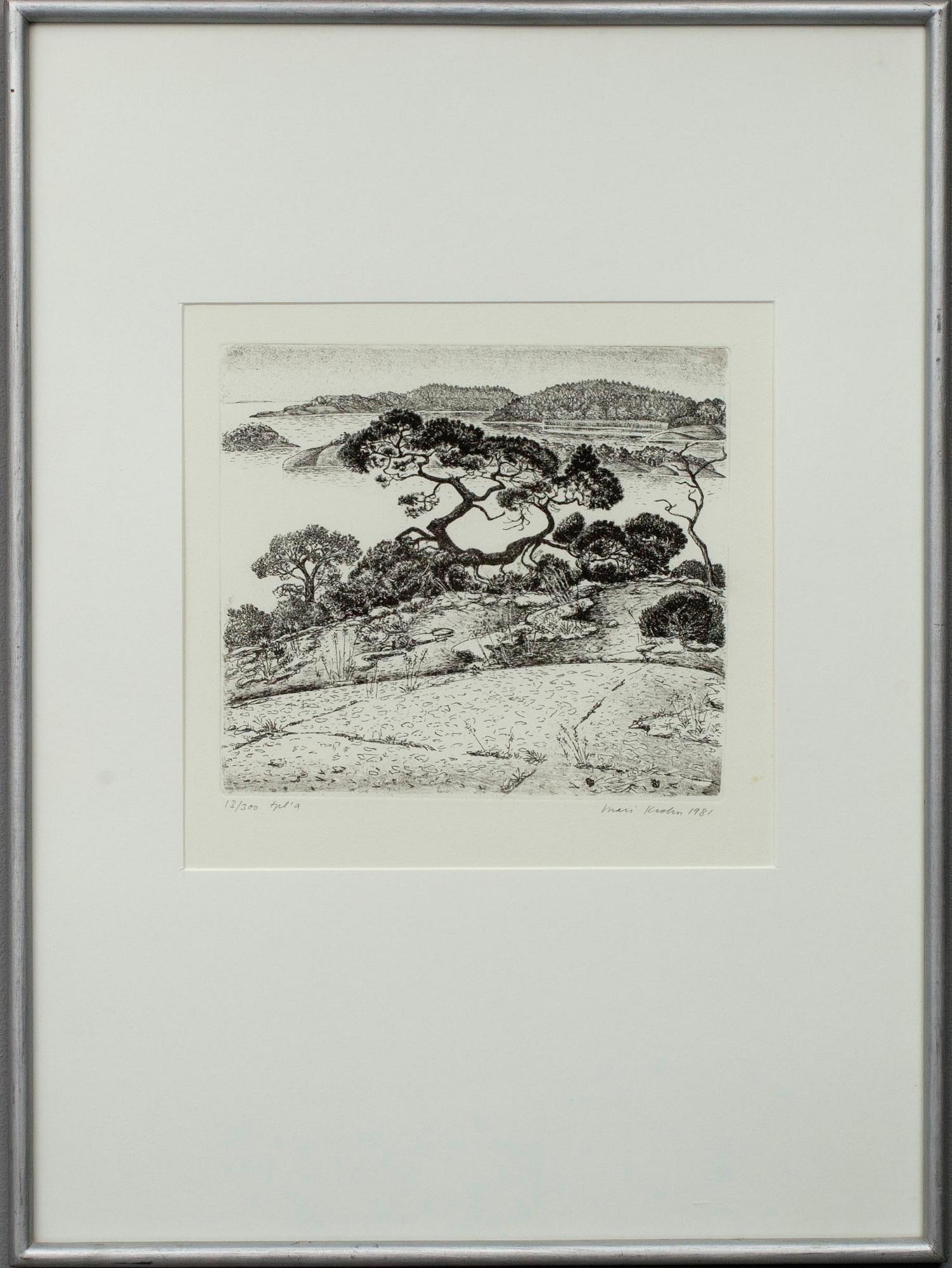 INARI KROHN, litografi, 13/300 tpl' a sign. och dat. 1981.