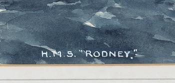 Eric Erskine Cambell Tufnell, H M battleship "Rodney" 1925-48.