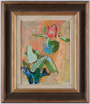 Isaac Grünewald, Still life with a rose.