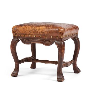 95. A Swedish late baroque stool, mid 18th century.
