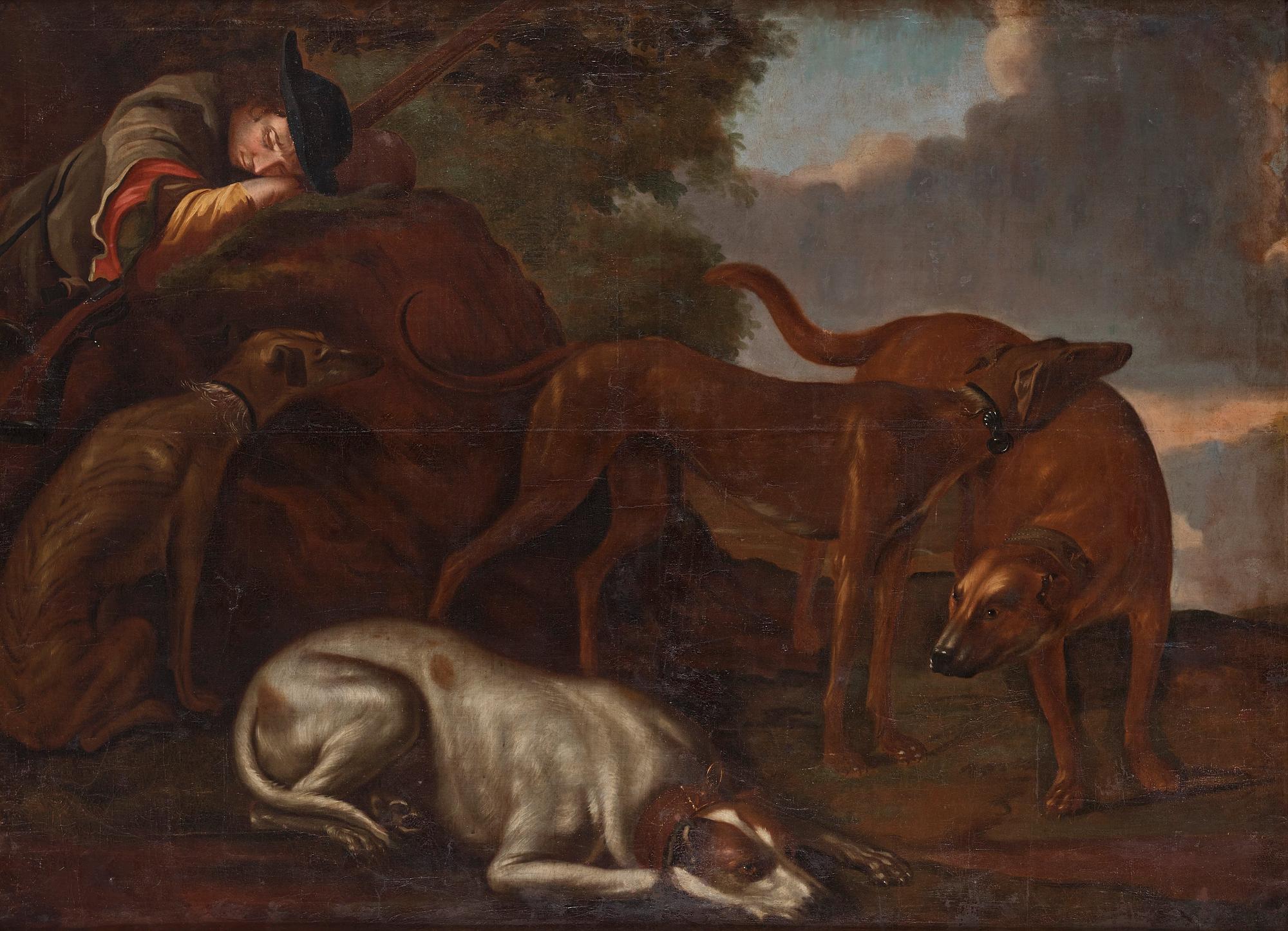 David Klöcker Ehrenstrahl, hans ateljé, "Jaktrast".