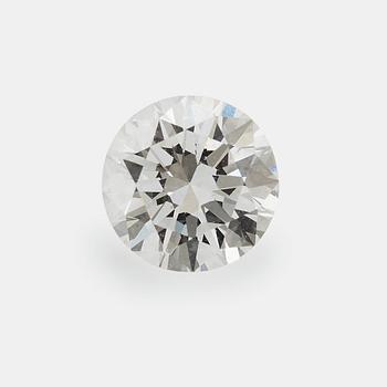 A loose round brilliant-cut diamond weight 0.55 ct quality ca D/E if.