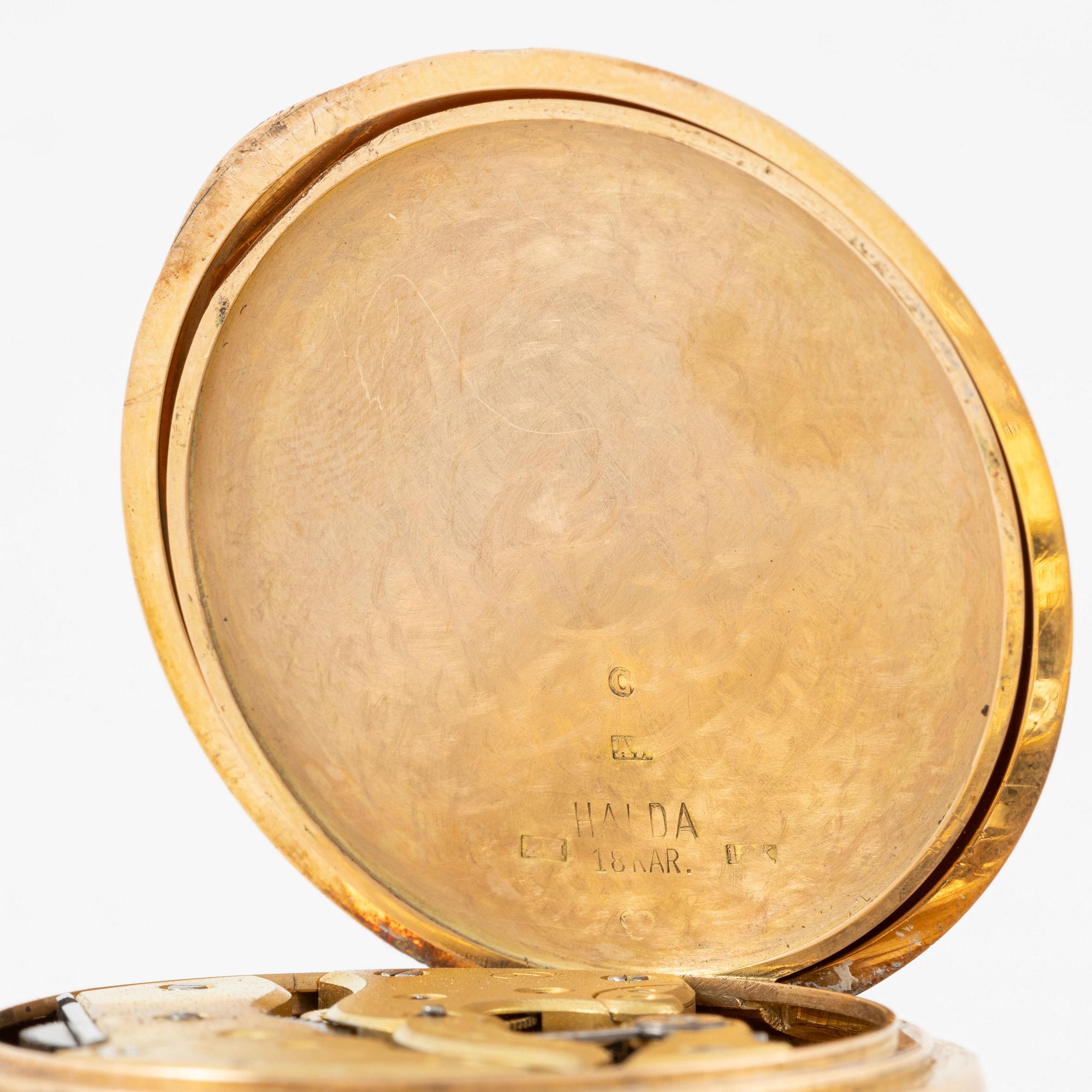 Halda, pocket watch, 50 mm.