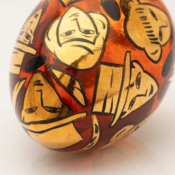 Ulrica Hydman-Vallien, skulptur, glas, Kosta Boda Atelier.