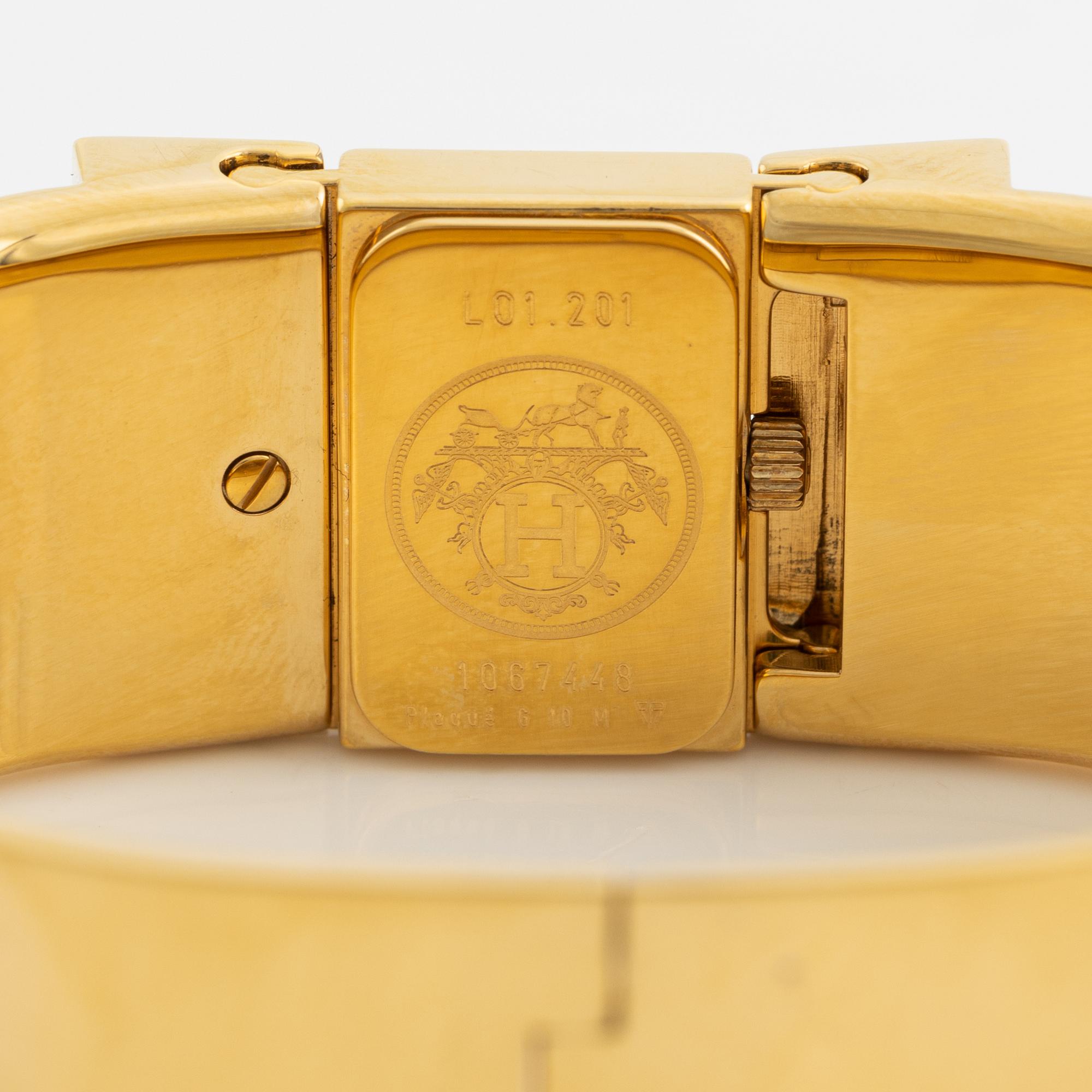 Hermès, 'Loquet', wristwatch, 19 mm.