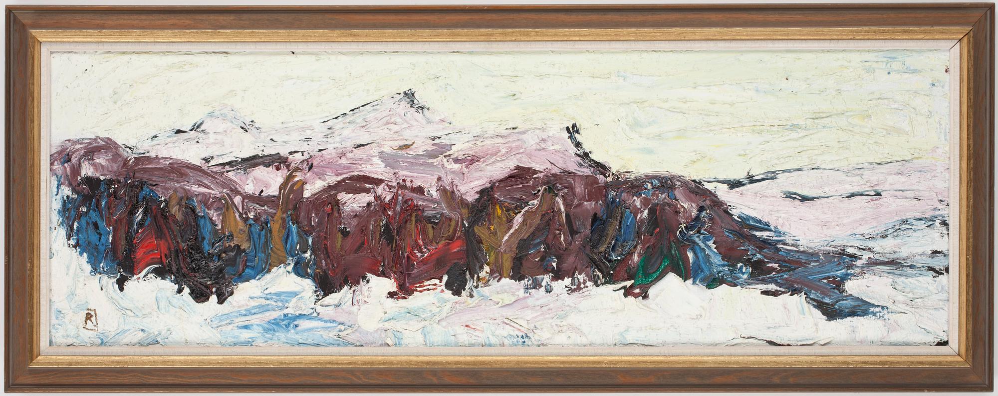 RAGNAR JOHANSSON, olja på duk, sign.