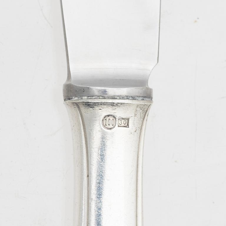 Bestickuppsättning, 89 delar, nysilver, Wellner Silber, August Wellner & Söhne, Tyskland, 1900-tal.