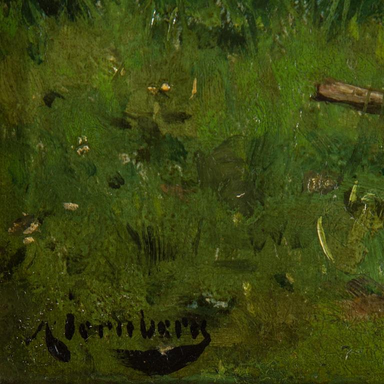 AUGUST JERNBERG, oil on canvas, signed.