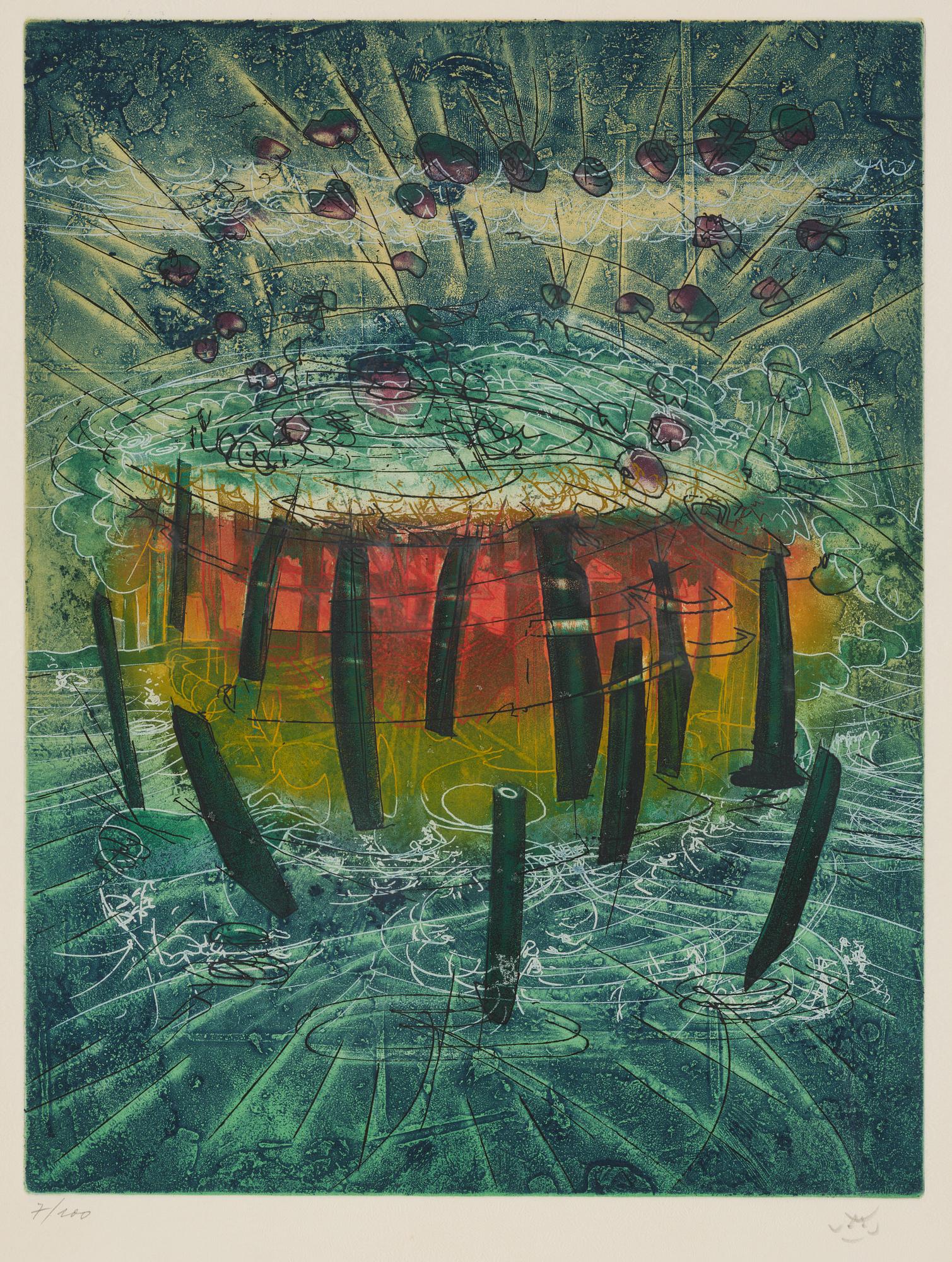 Roberto Matta, "Explose" from "Hom'mere".