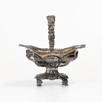 Roland Mellin, sweet dish, silver, Helsinki, Finland, 1842.
