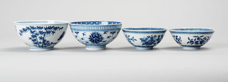 PARTI PORSLIN, 4 delar. Kina, omkring år 1900.