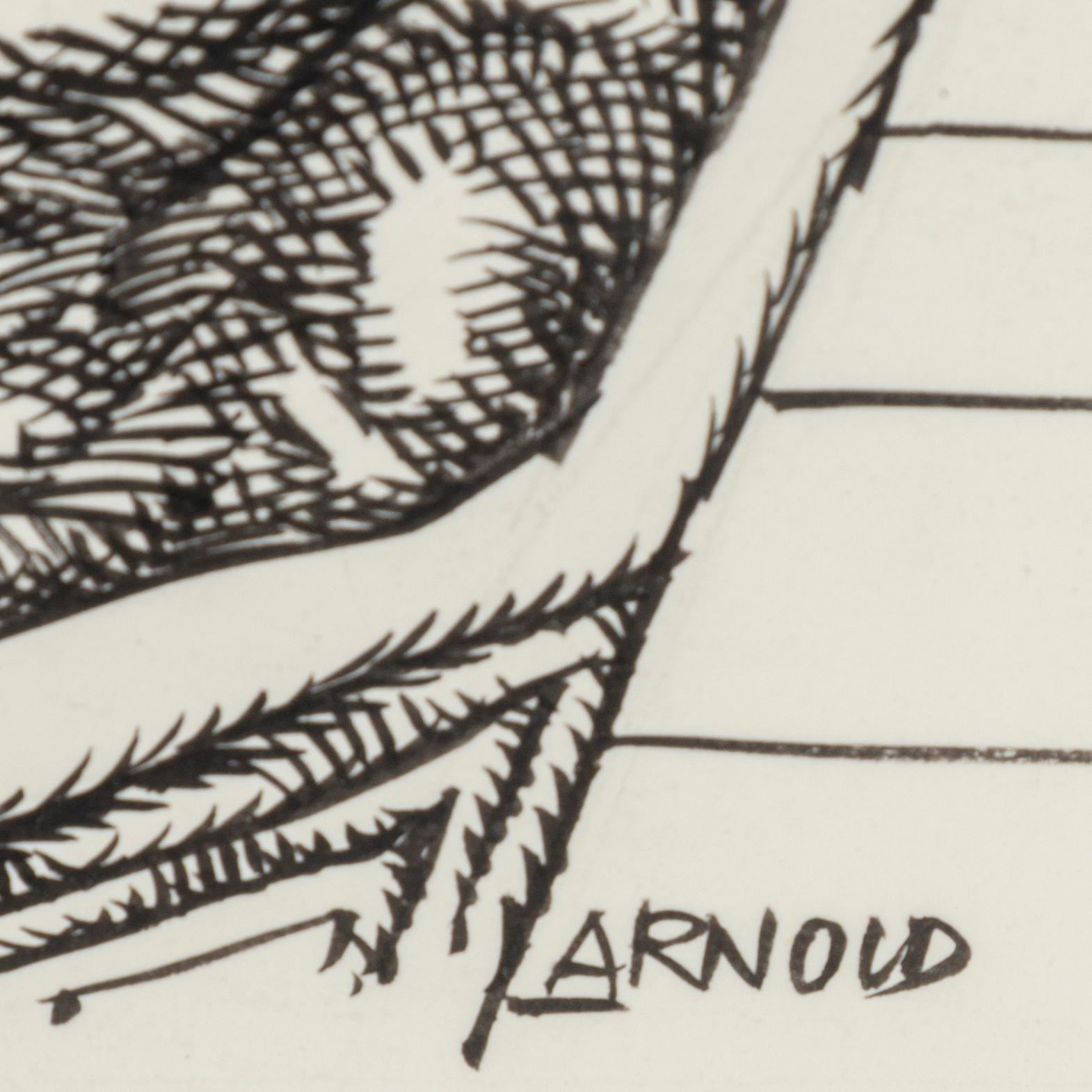 HANS ARNOLD, tusch, signerad.