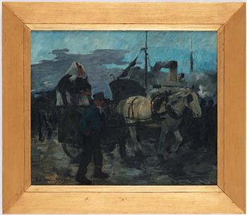 Gösta von Hennigs, Harbour scene.