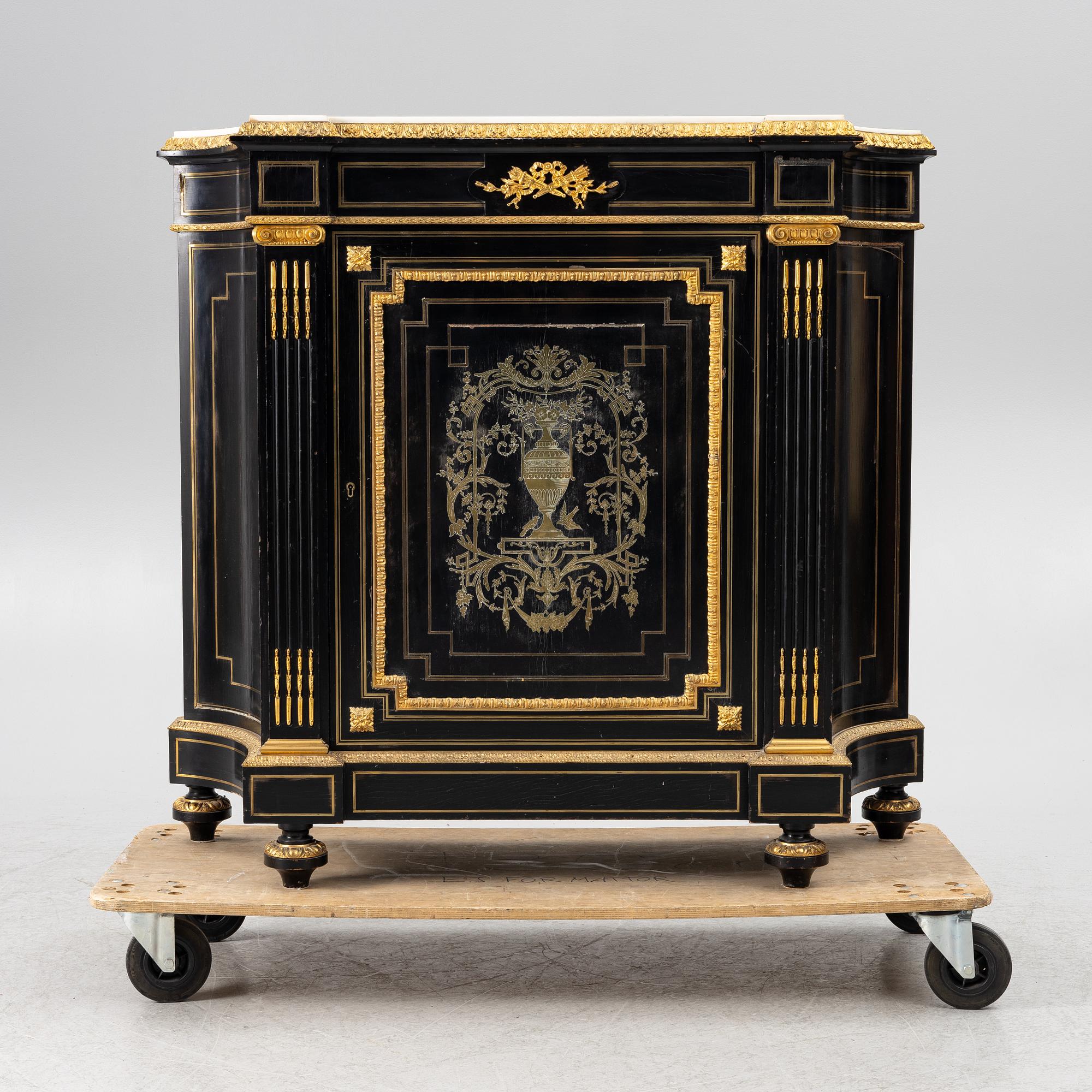 Sideboard, Empire style, Stenberg & Berntson Gothenburg, second half of the 19th century.