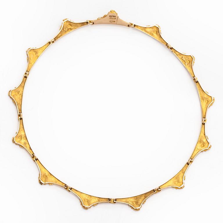 Björn Weckström, kaulakoru, "Kaarisilta", 14K kultaa.
