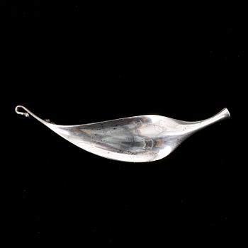 BROSCH, silver, Vivianna Torun Bülow Hübe för George Jensen, Danmark. 1900-talets andra hälft. 27 gram.