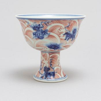 STEMCUP, porslin. Kina, 1900-tal.