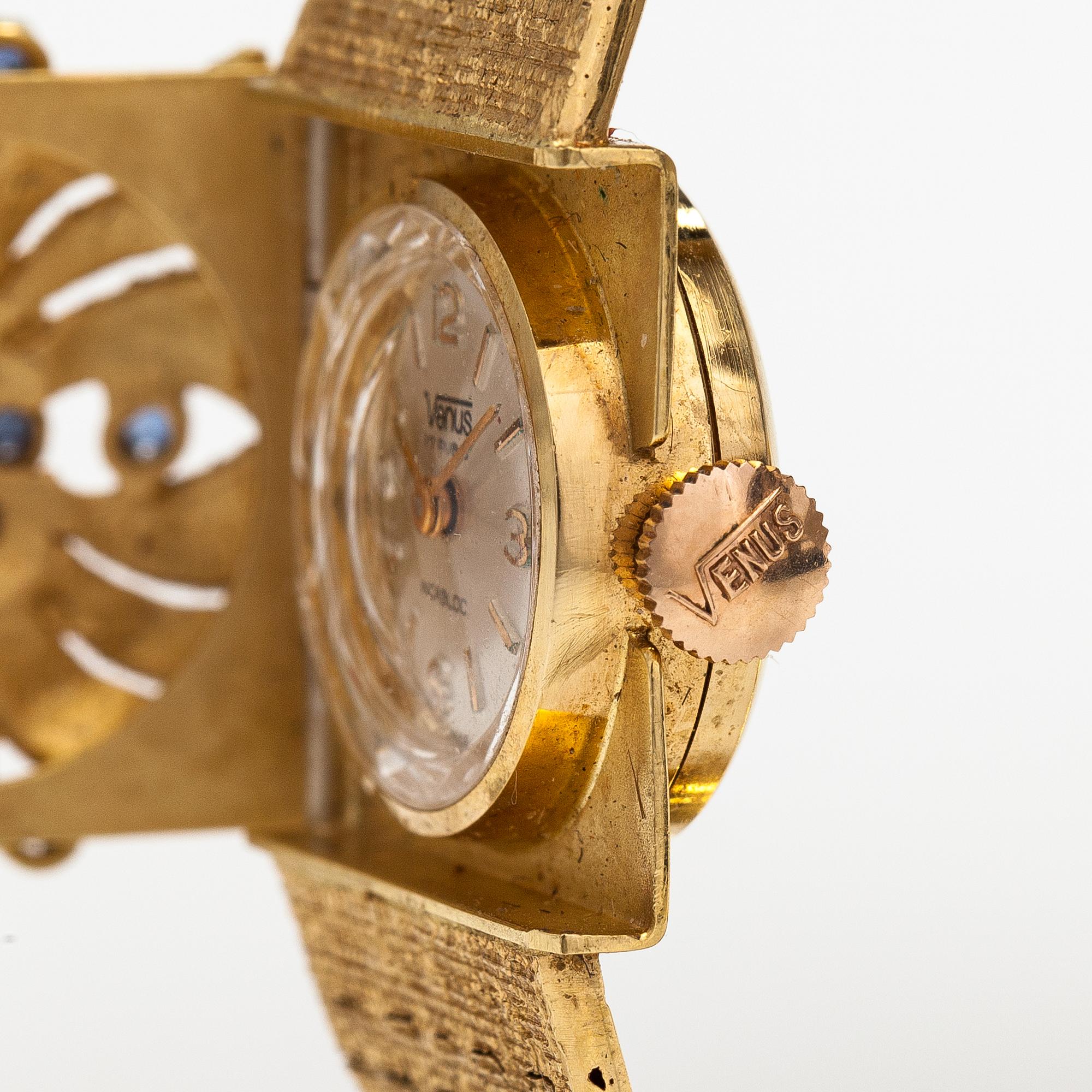 Venus, cocktail wristwatch, 21 x 22 mm.