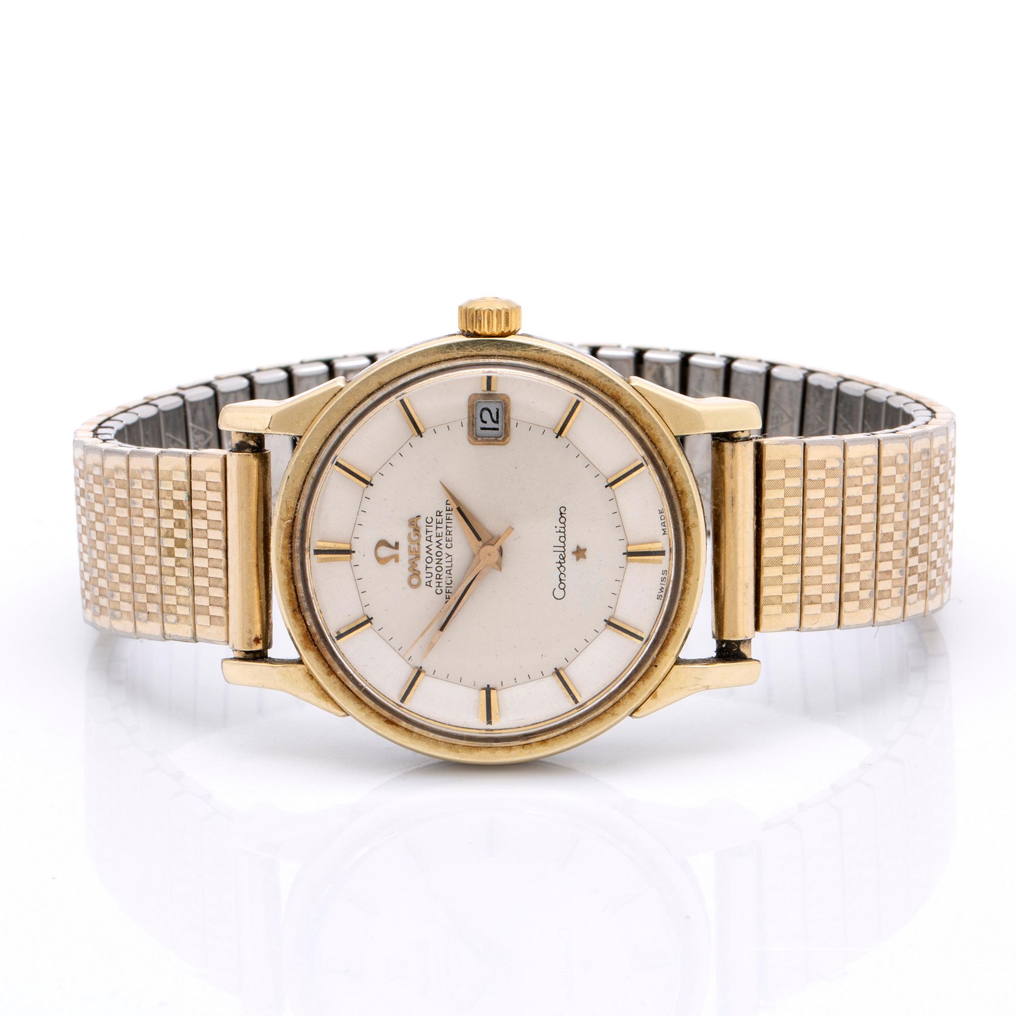 Omega, Constellation, Chronometer, "Pie-Pan", wristwatch, 34 mm.