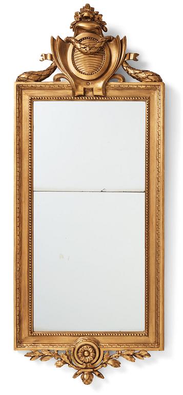 Spegel, av Johan Åkerblad (mästare i Stockholm 1758-1799), Stockholmsarbete 1777, Gustaviansk.