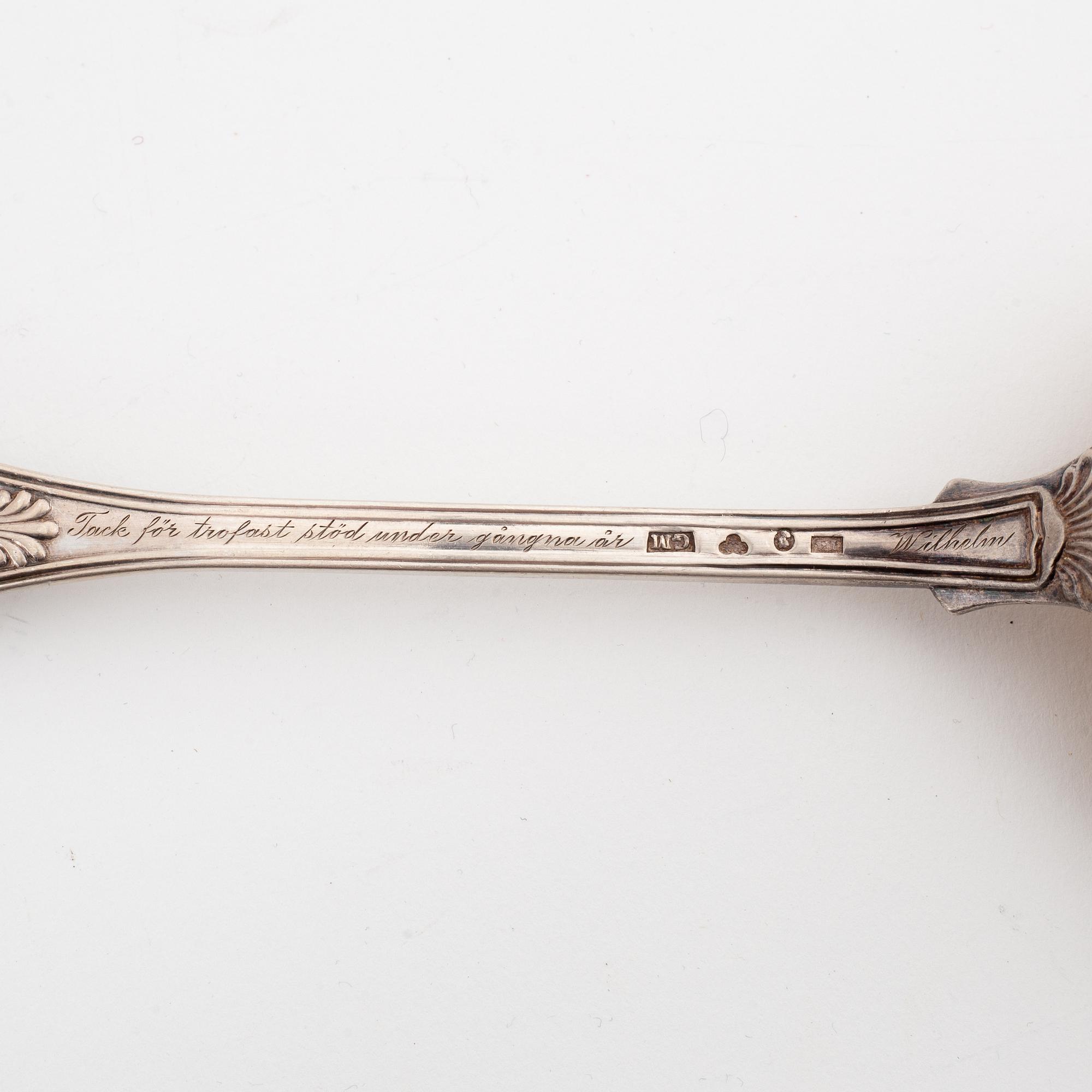 Silver cutlery, 19-20th century (49 pieces).