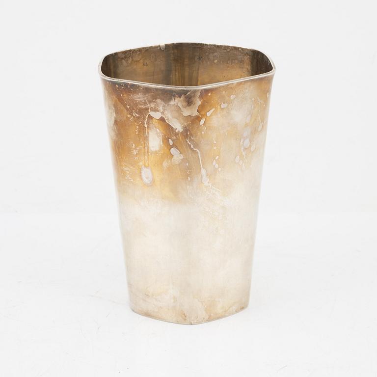 Sven-Arne Gillgren, vas, sterlingsilver, Guldsmedsaktiebolaget GAB, Stockholm, 1960.