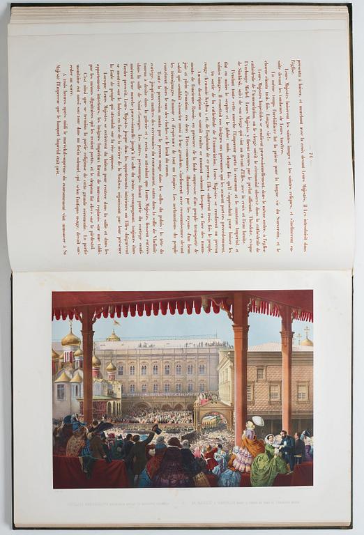 The Magnificent  Coronation Album of Emperor Alexander II and Empress Maria Aleksandrovna 1856.