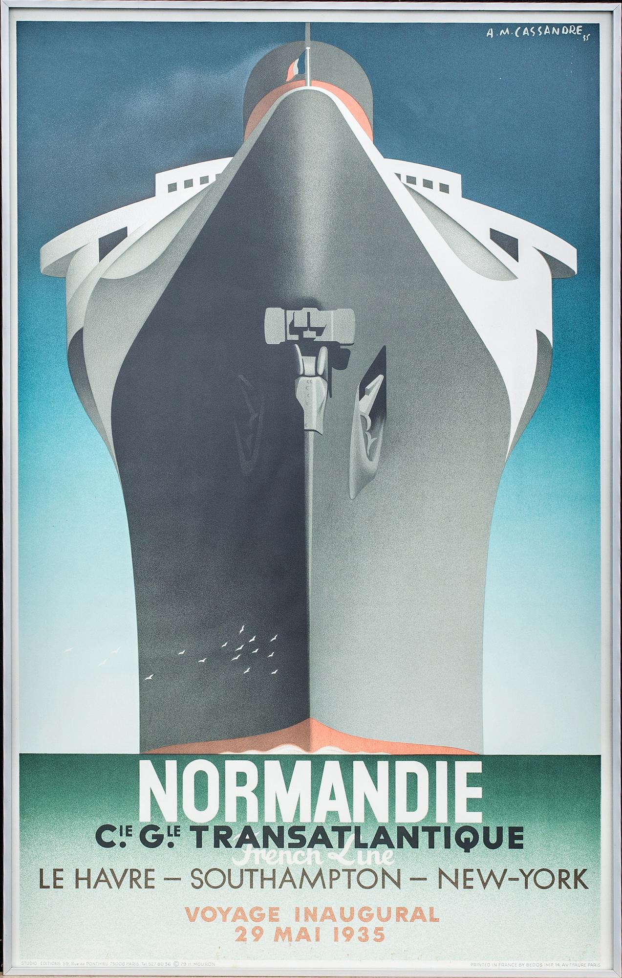 A "NORMANDIE" POSTER 1979.