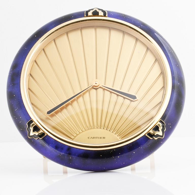 CARTIER, Must de Cartier, Pendulette Art Déco, 1980s, 129 mm.