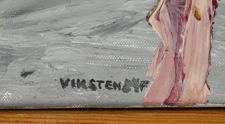 HANS VIKSTEN, "grodan", olja på duk, signerad och otydligt daterad.
