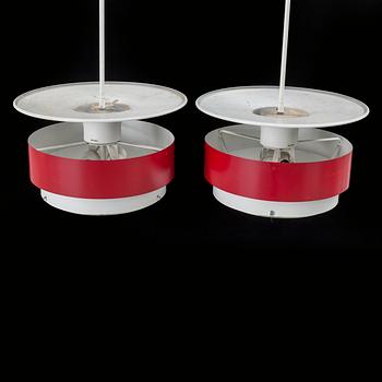 A pair of second half of the 20th century ceiling lights by Hans-Agne Jakobsson.