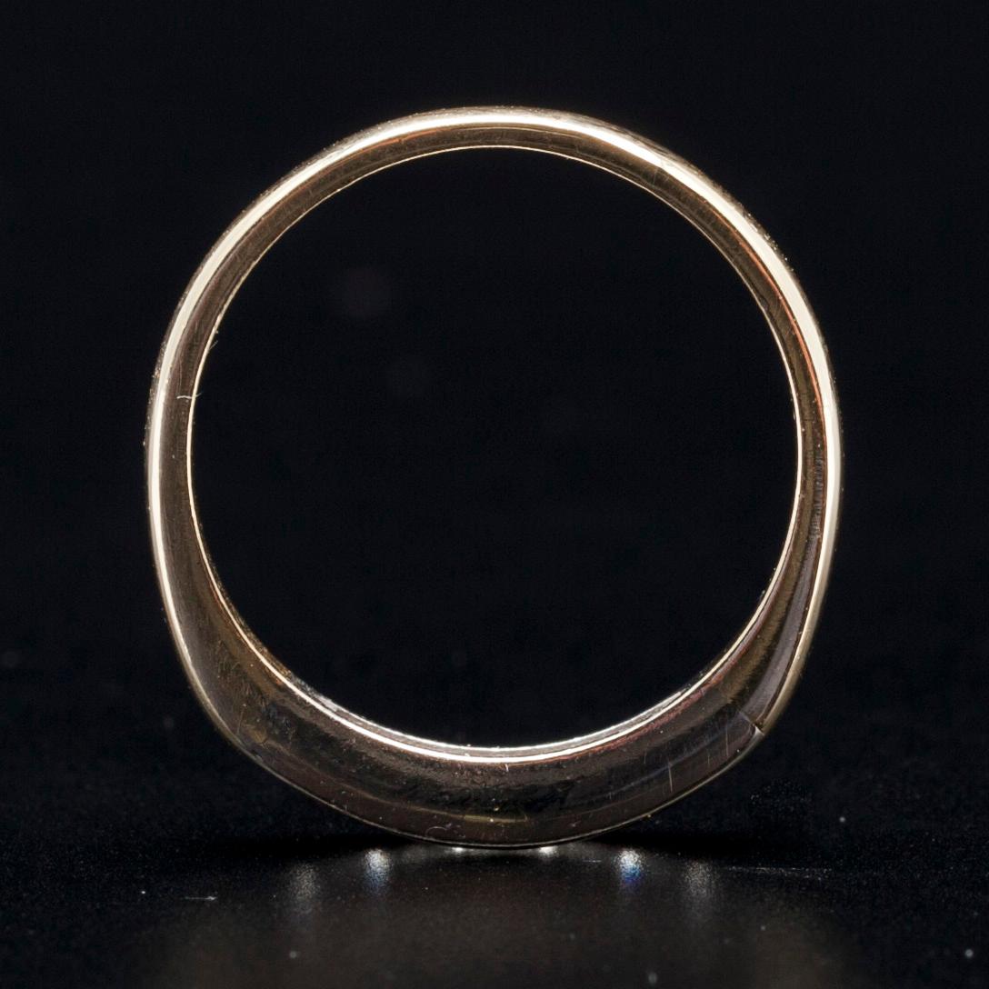 RING, guld 14K, 6 briljantslipade diamanter. Vikt 4,7 g.