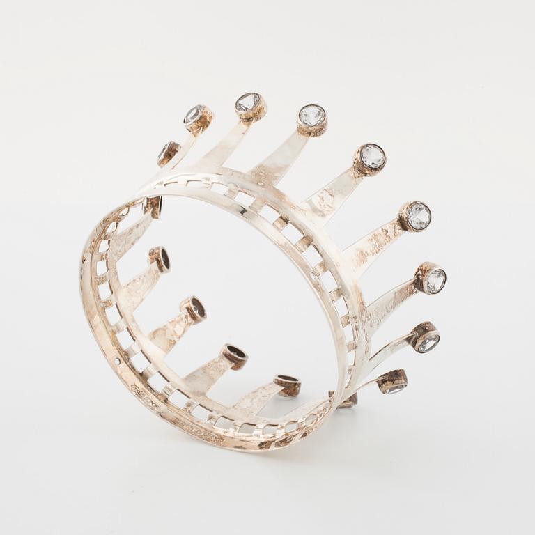 A bridal crown by Karl-Erik Palmberg, för Alton, Falköping, 1968.