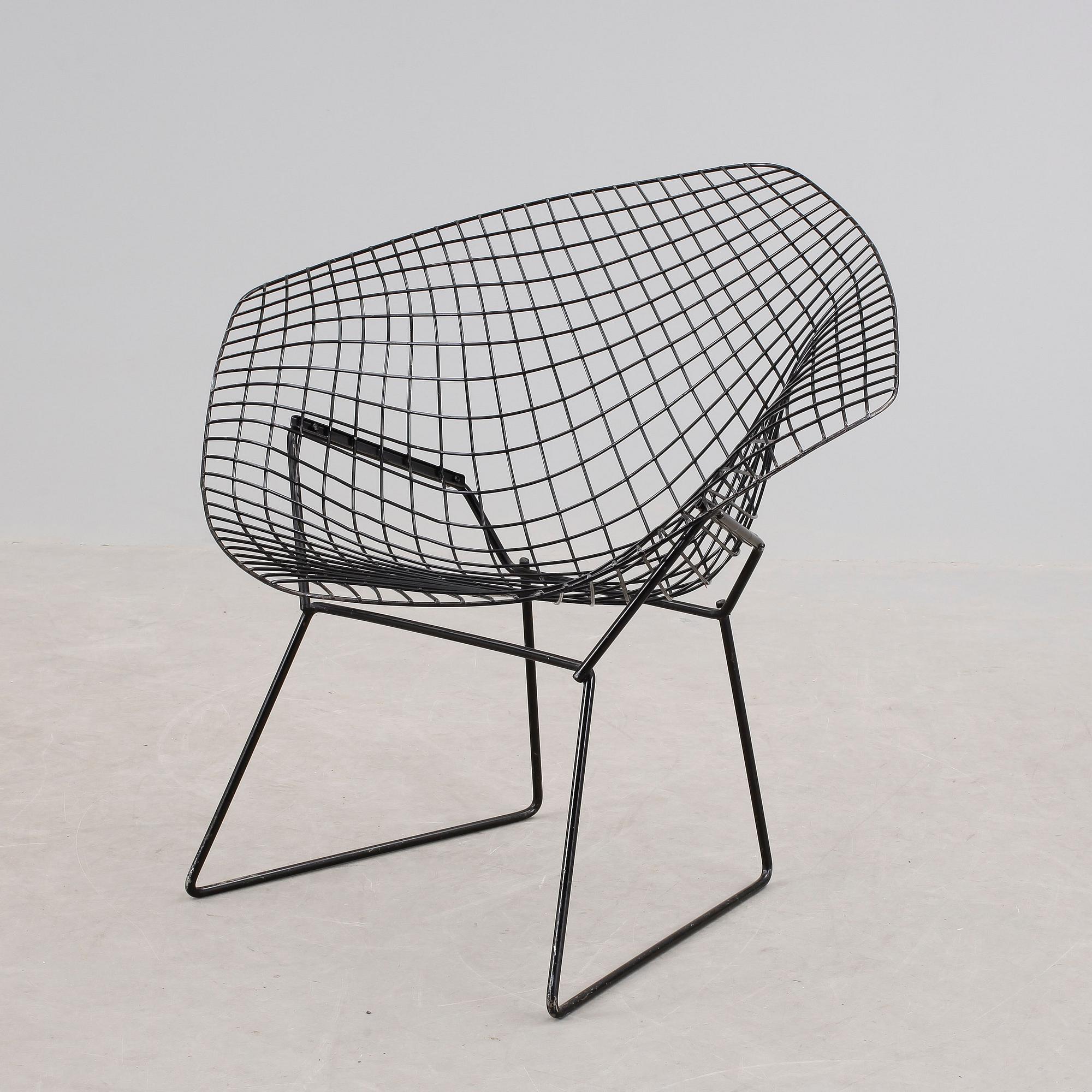 FÅTÖLJ, "Diamond chair", Harry Bertoia. Modellen formgiven 1952.