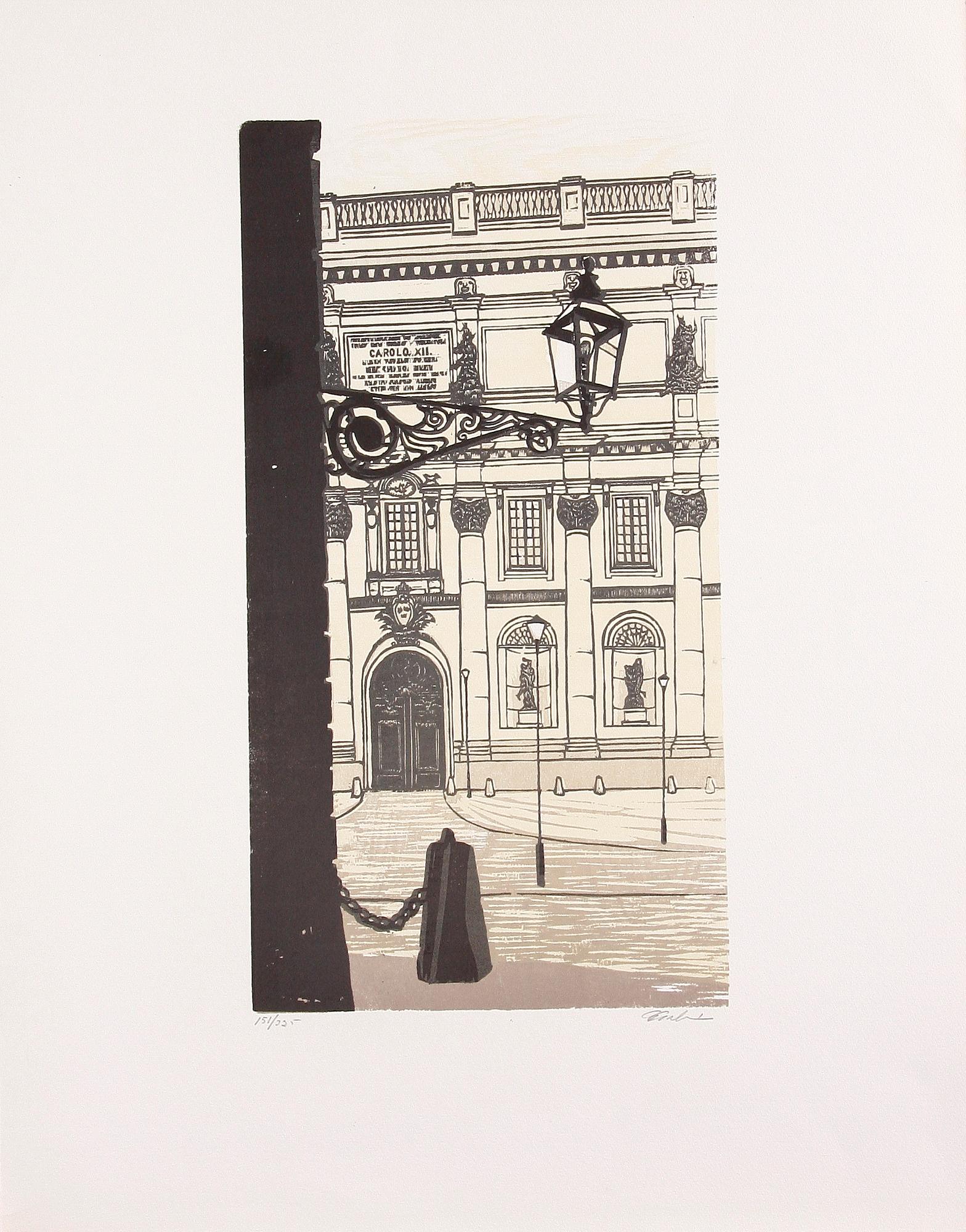 PARTI GRAFIK, 8 delar. Bla Stig Claesson.