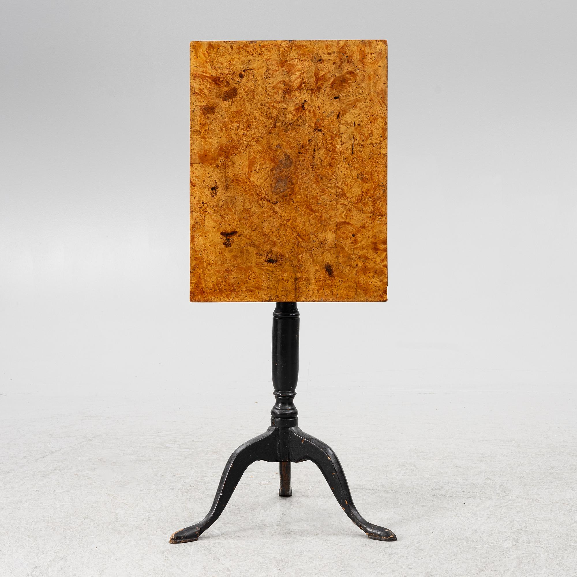 Fällbord, omkring år 1800.