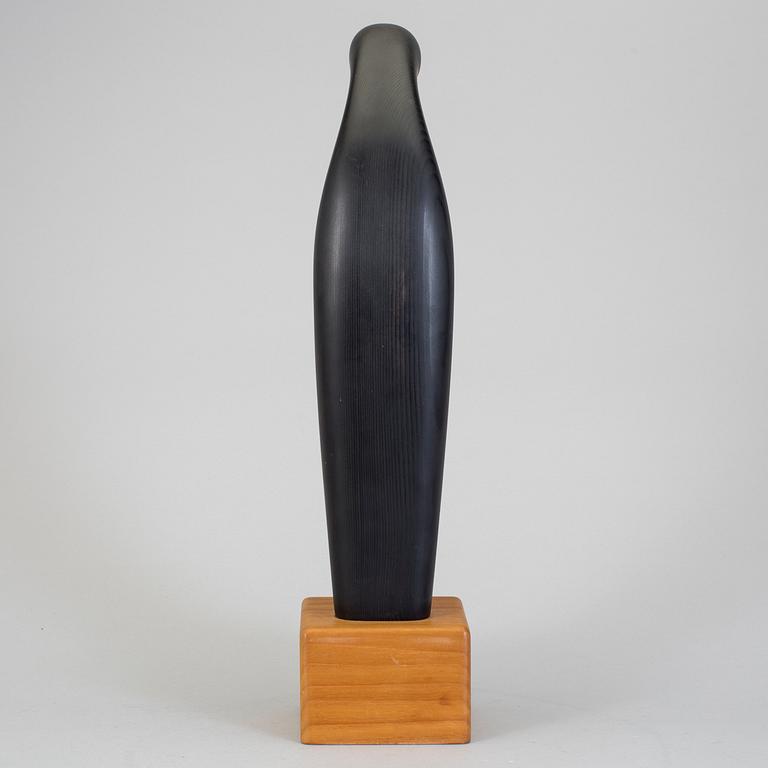 JOHNNY MATTSSON, skulptur, svärtat trä, signerad.