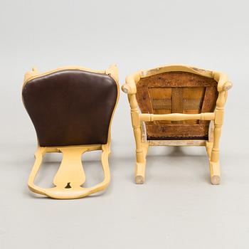 A PAIR OF ROCOCO CHAIRS, Sweden 1770s.
