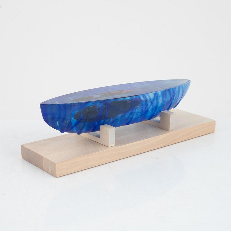 Bertil Vallien, a limited edition glass sculpture, Kosta Boda, sweden.