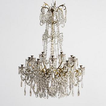 A chandelier, circa 1900.