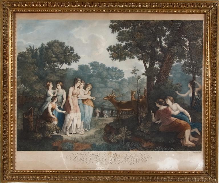KOPPARSTICK, efter Lambert, Frankrike, 1800-talets första hälft.