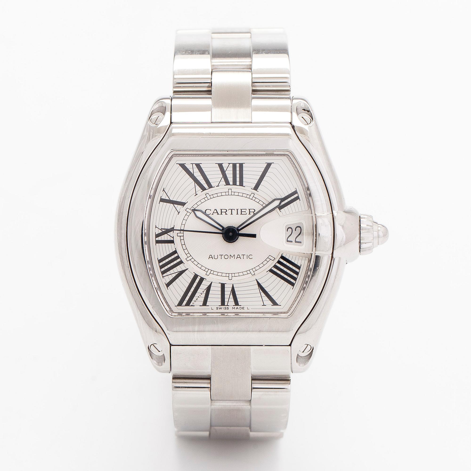 Cartier, Roadster, wristwatch, 38 mm.