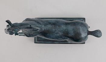 SKULPTUR, patinerad brons, FFA Fondeur, sent 1900-tal.