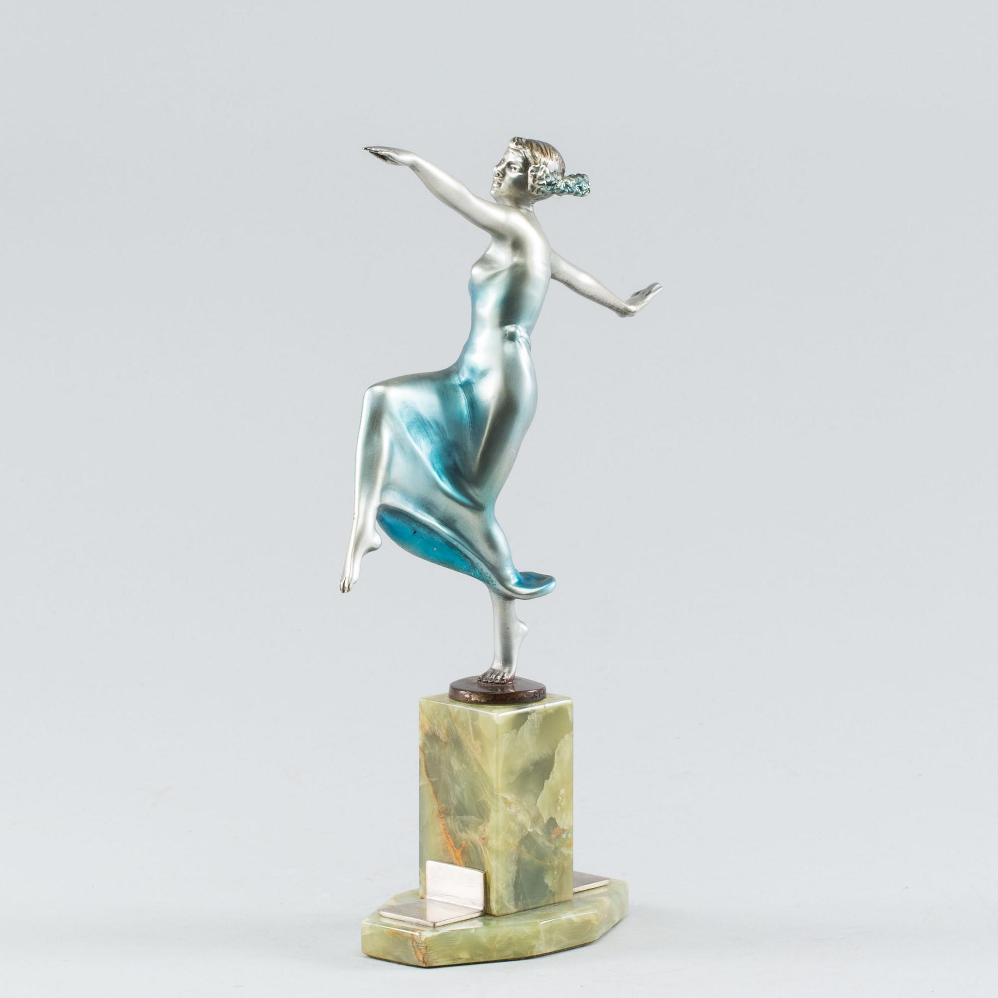 OTTO HAFENRICHTER, Art Deco Bronce sculpture Otto Haffenrichter.