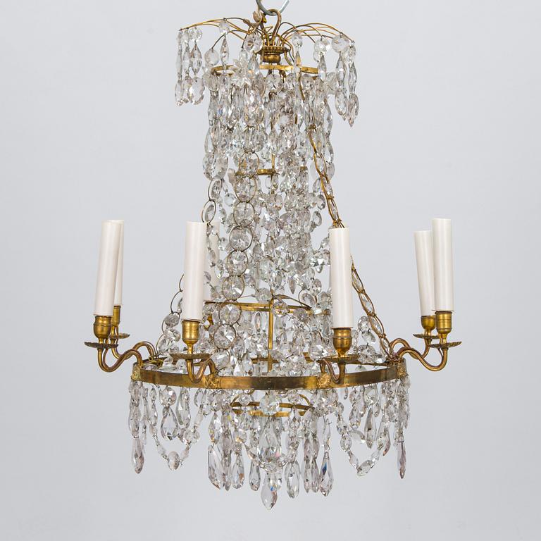 A 19th-century chandelier.