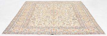 A carpet, Keshan, c. 306 x 214 cm.