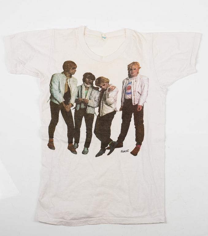 Five T-shirts, Bruce Springsteen, Everly Brothers, The Beatles, Noice, Björn Skifs.