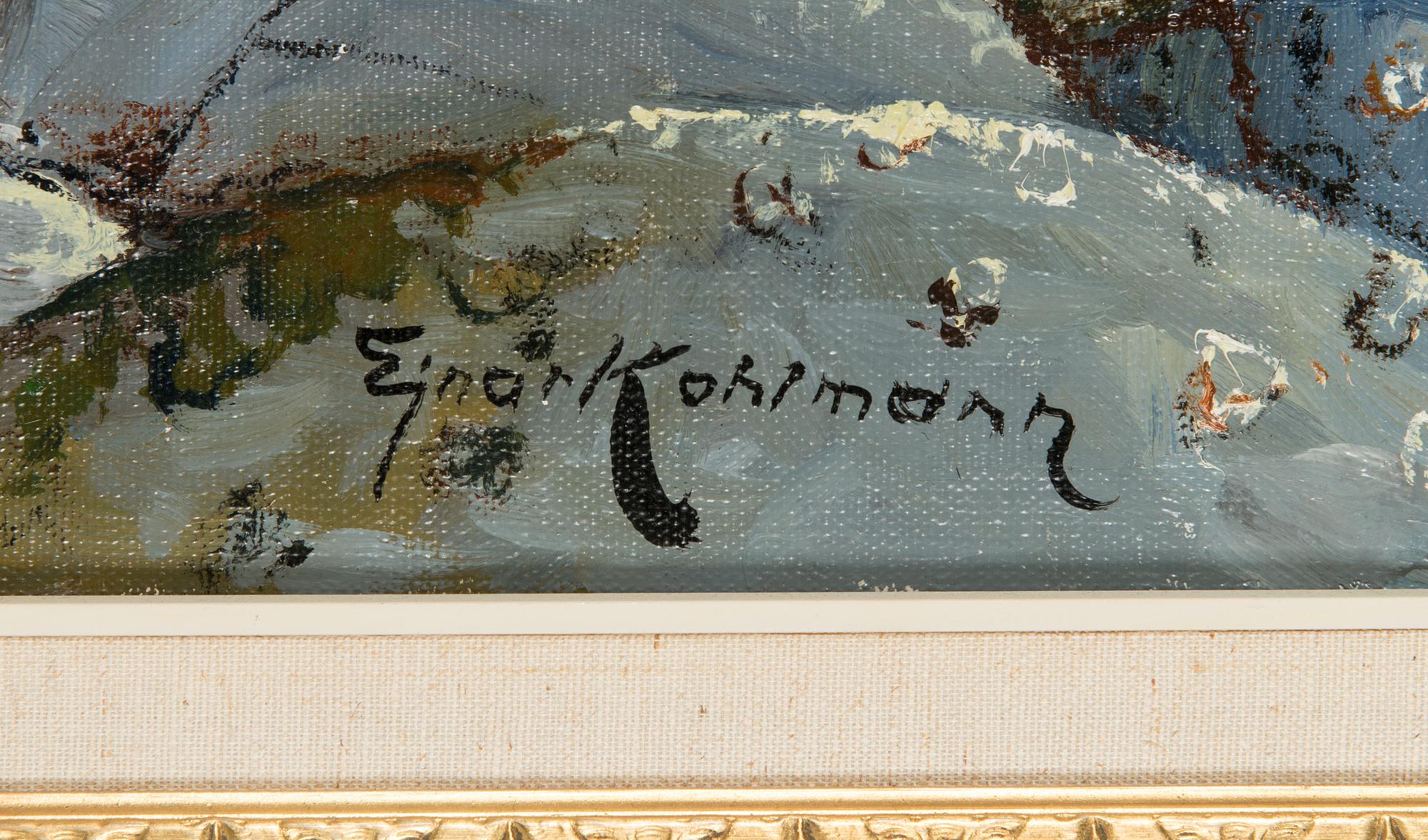 Ejnar Kohlmann, olja på duk, signerad.