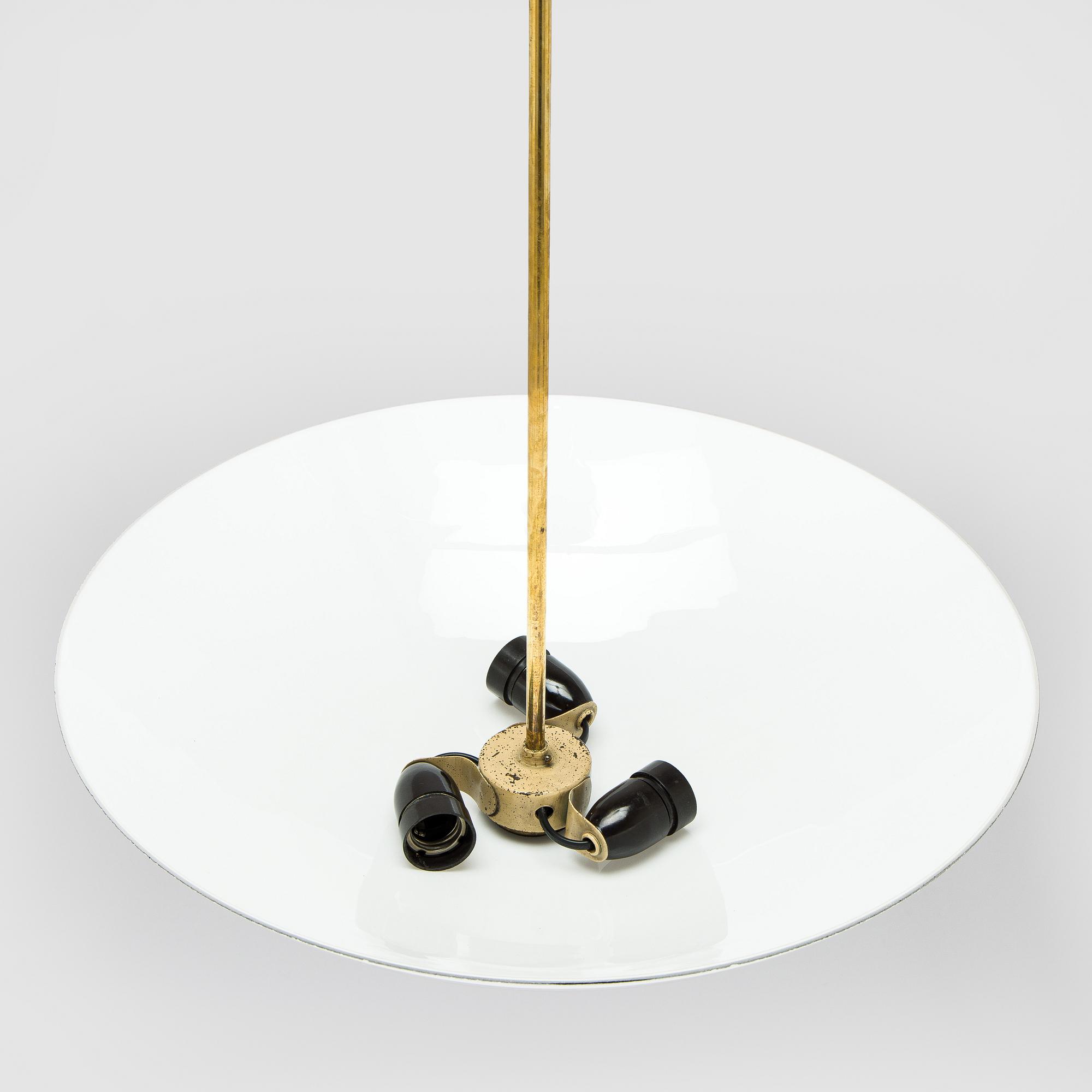 Paavo Tynell, a mid-20th century ceiling light for Taito, Finland.