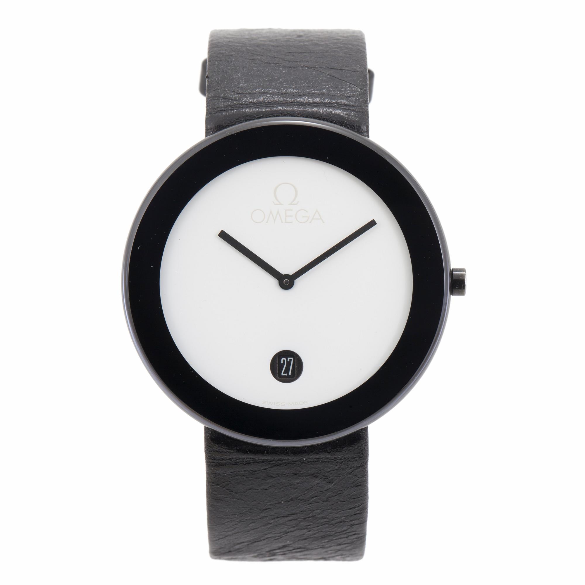 OMEGA, Art Collection, Maxi, designad av Max Bill, armbandsur, 40 mm,